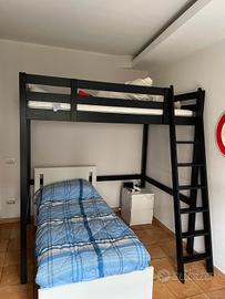 letto a soppalco matrimoniale