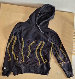 Felpa Nera con Cappuccio Octopus taglia S Abbigliamento e Accessori In vendita a Vicenza