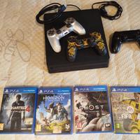 Ps4 slim, 2 controller originali e 4 giochi 