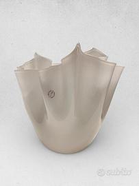 Vaso Venini “Fazzoletto” grande rosa cipria