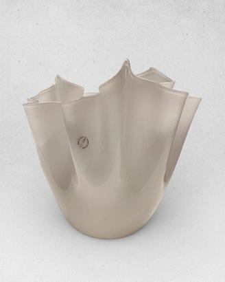 Vaso Venini “Fazzoletto” grande rosa cipria