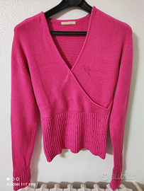 Maglia lana taglia S con scollo V