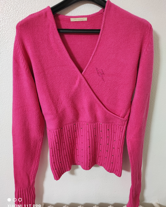 Maglia lana taglia S con scollo V