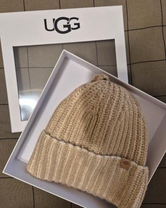 cappello e guanti  UGG Chunky plaited cream