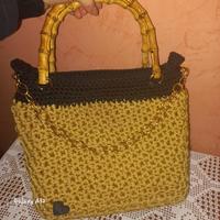 borsa uncinetto in cordino thai