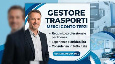 Gestore Trasporti merci nazionale  internazionale