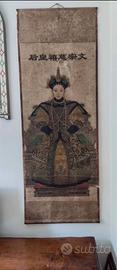 Coppia kakemono cinesi Qing - Shunzhi e Cixi