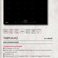 Piano induzione Neff zone light con twistpad NUOVO