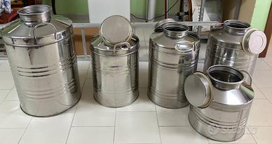Bidoni per olio d'oliva - acciaio inox