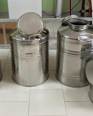 Bidoni per olio d'oliva - acciaio inox