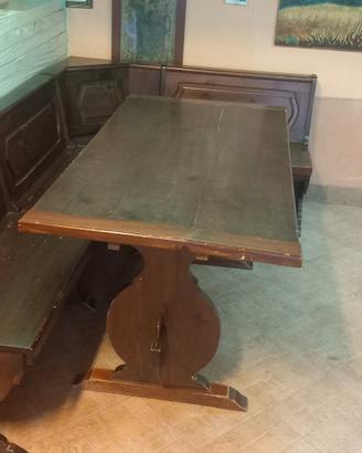 panca e tavolo legno pino