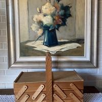 Porta cucito in legno