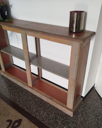 Consolle/libreria vintage legno