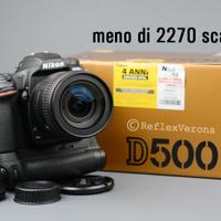 Nikon D500 kit con meno di 2270 scatti