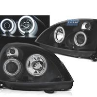 FARI PER RENAULT CLIO II 01-05 ANGEL EYES LED NERI