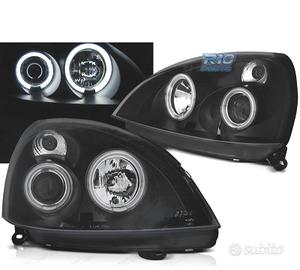 FARI PER RENAULT CLIO II 01-05 ANGEL EYES LED NERI