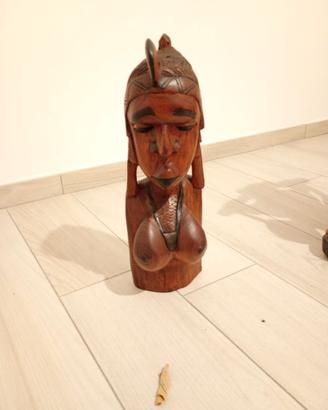 Statua africana legno 