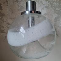 Lampadario a sospensione Mazzega vetro pulegoso