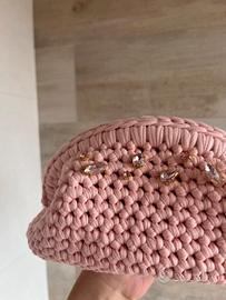clutch pietre rosa 