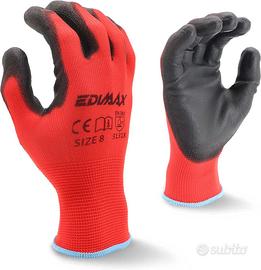 EDIMAX 12 Paia Guanti Antitaglio Livello 2 PU