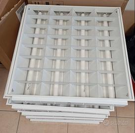 Plafoniere da incasso 4x18w neon