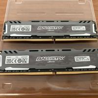 Crucial  Ballistix 16GB (2x8GB) DDR4 3000MHz CL16
