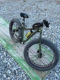 Fat e-bike verde Militare (NO ELETTRICA)