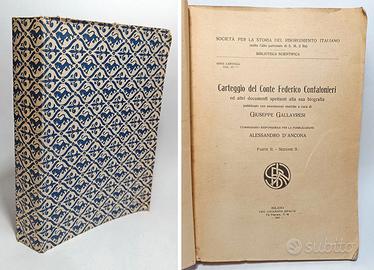 CARTEGGIO DEL CONTE FEDERICO CONFALONIERI 1913