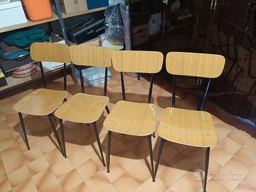 4 sedie in formica 