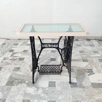 TAVOLINO IN GHISA "SINGER" COMPLETO CON PIANO TAVO