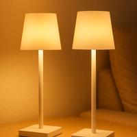 Lampada da Tavolo Touch LED Bianca USB (2 Pezzi)