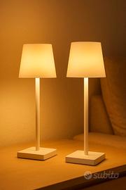 Lampada da Tavolo Touch LED Bianca USB (2 Pezzi)