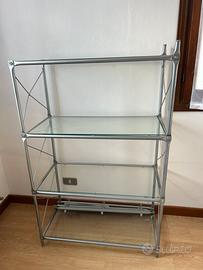 Libreria vetro acciao