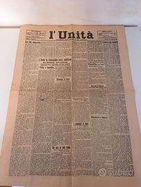 Giornale Unità anno 1 numero 1 del 1927