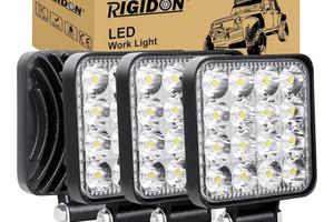 Faro led da lavoro 3.3 pollici 48W quadrato 4Pz