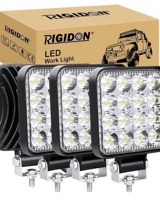Faro led da lavoro 3.3 pollici 48W quadrato 4Pz