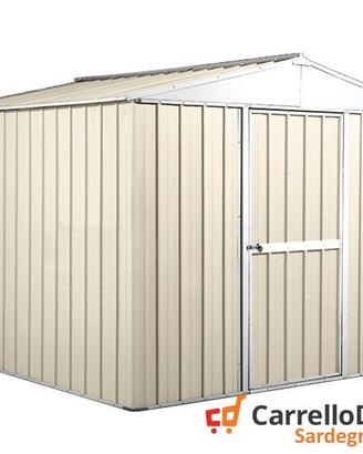 Casetta porta attrezzi lamiera 276x260 cm avorio
