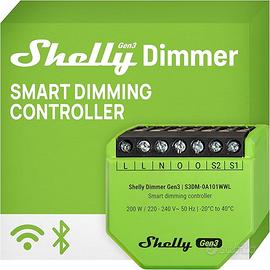 Shelly Dimmer Gen3-240V, Dimmer Smart Wi-Fi, Domot