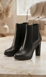 Stivaletti made in italy tacco largo n.39