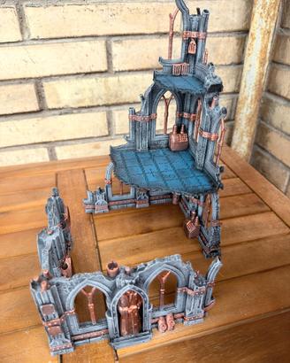 Rovine Warhammer 40k - gotiche modulari dipinte