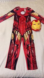 Costume carnevale ironman con maschera