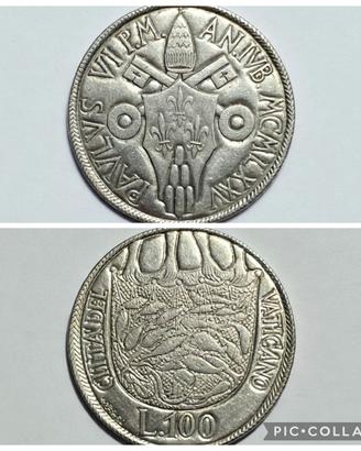 Moneta 100 Lire Città del Vaticano