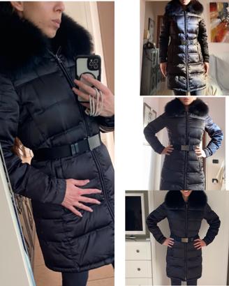 Piumino d'oca giacca Prada collo volpe S donna 38