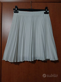 Gonna bianca plissettata