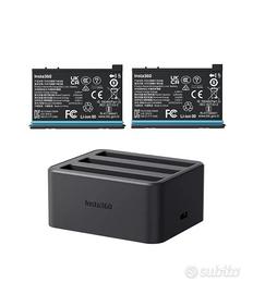 2 Batterie + Fast Charge Hub Insta360 X3 originali