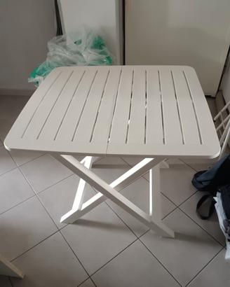 tavolo bianco di plastica pieghevole 