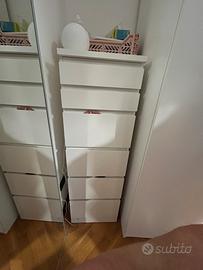 Cassettiera ikea MALM bianca alta