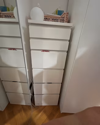 Cassettiera ikea MALM bianca alta