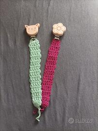 Porta ciuccio fatto a mano