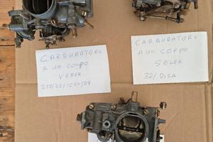 lotto di tre carburatori epoca 